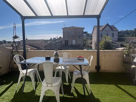 appartement en duplex t3 62 m² dernier étage avec terrasse de 13m² et 2 places de parkings