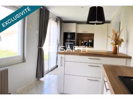 maison familiale individuelle rénové – 3 chambres – jardin  terrasse  grand garage – secte