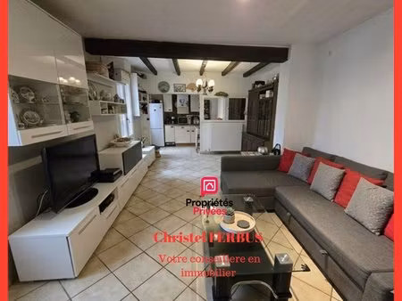 93270 sevran -secteur perrin -maison 3 pièces 51.48 m² -2 chambres - cellier - cour...