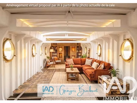 vente péniche 2 pièces 175 m² à villeneuve-la-garenne (92390)  150 000 €