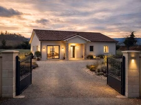 terrain avec maison neuve à vendre