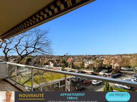 appartement de 108 m2 -balcon  vue dégagée  parking inclus