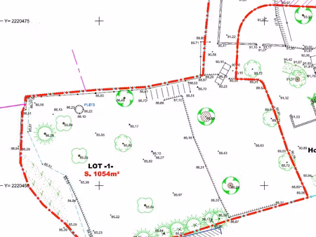 achat terrain 1 054m² la valette du var 83160