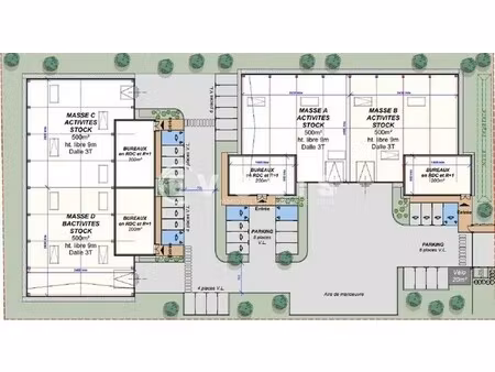 vente local d’activités genas 69740 2800m²