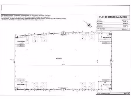 vente local d'activités 2 268 m²