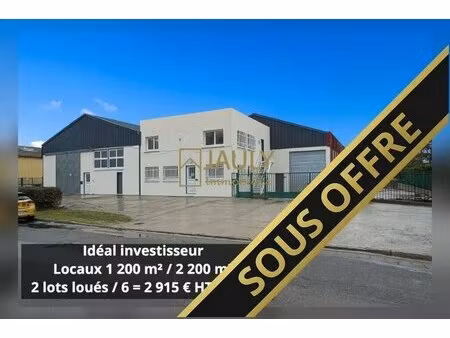vente entrepôt 1 200 m²