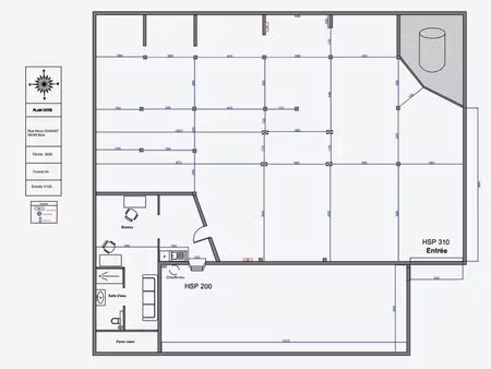 vente entrepôt 400 m²