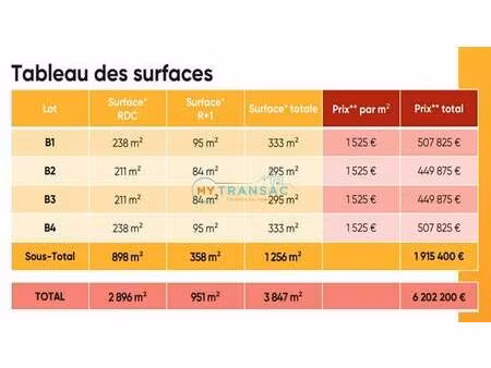vente local d’activités cesson 77240 295m²