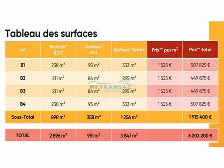 vente local d'activités 295 m²