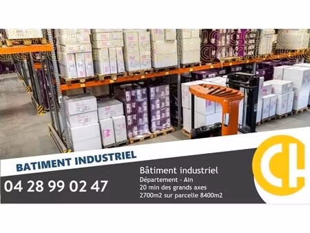 vente entrepôt ain 01000 2786m²