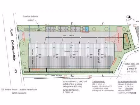 vente local d'activités 2 023 m²