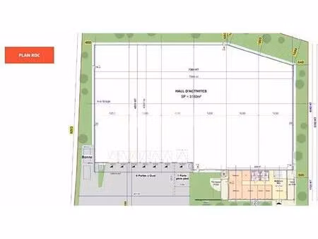 location local d’activités mions 69780 3643m²