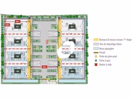 location local d'activités 1 535 m²