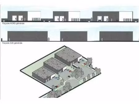 location local d'activités 803 m² à 2 813 m²