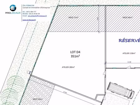 location bureaux 351 m²