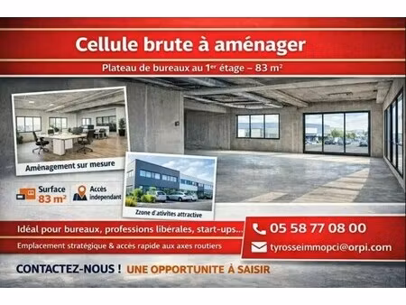 location bureaux 82 m²