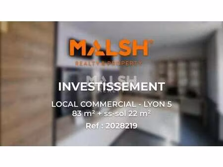 vente commerce 83 m²