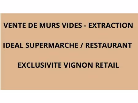 vente commerce 650 m²