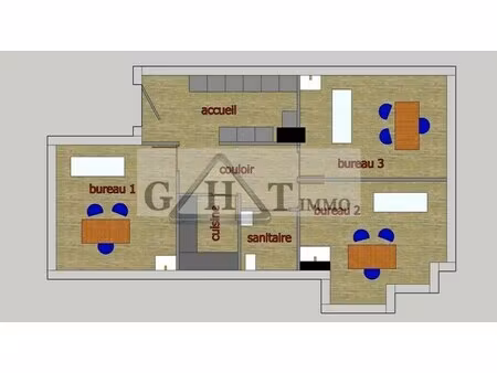 location commerce 80 m²