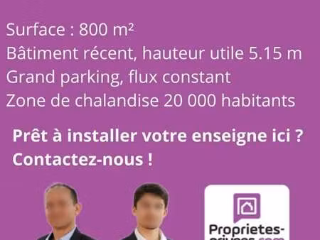location commerce fourchambault 58600 800m²