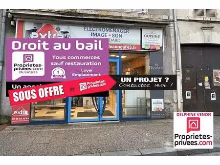 location commerce 65 m²
