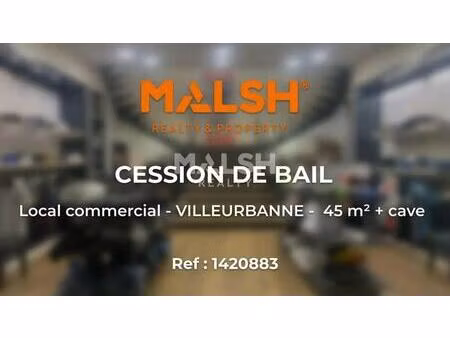 location commerce 45 m²