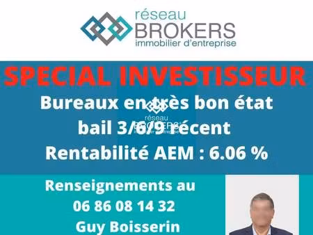 vente bureaux 156 m²