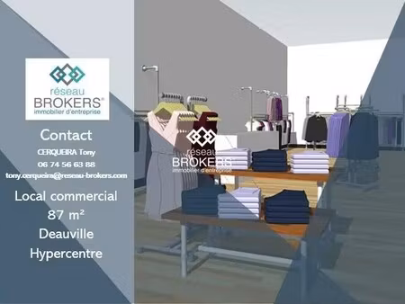 location commerce deauville 14800 87m²