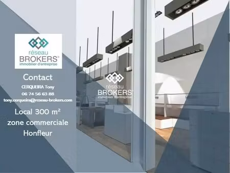 location commerce honfleur 14600 300m²