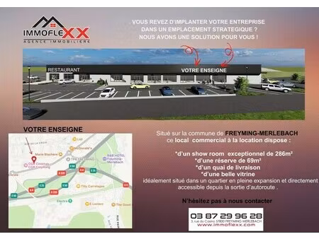location commerce 405 m²