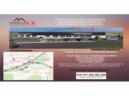 location commerce freyming merlebach 57800 405m²
