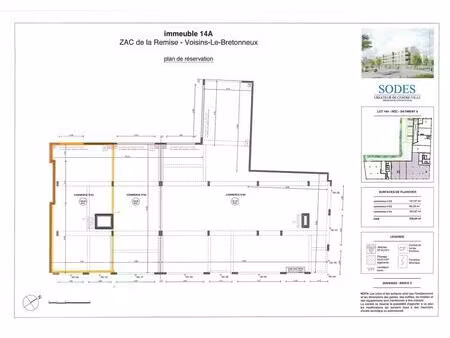location commerce 107 m²