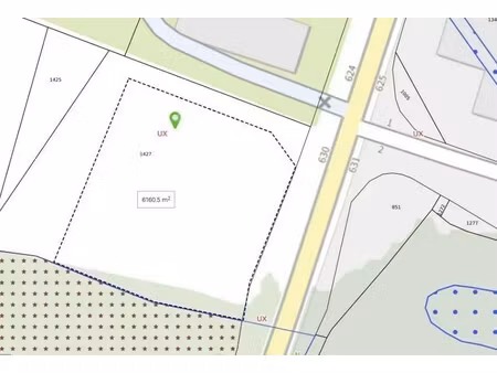 vente terrain 6 160 m²