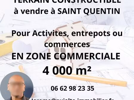 vente terrain saint-quentin 02100