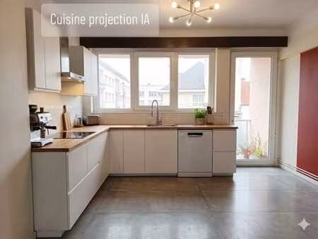 appartement 2 chambres  avec balcon  au centre ville d'arlon