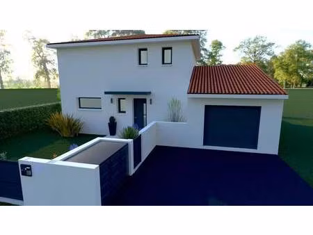 terrain avec maison neuve à vendre