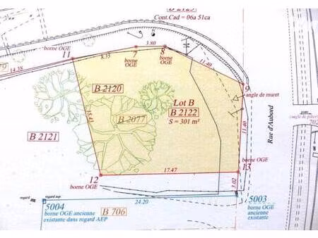 terrain constructible viabilisé à vendre
