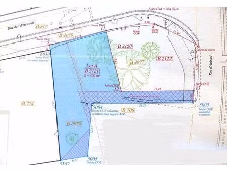 terrain constructible viabilisé à vendre