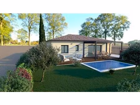 terrain avec maison neuve à vendre