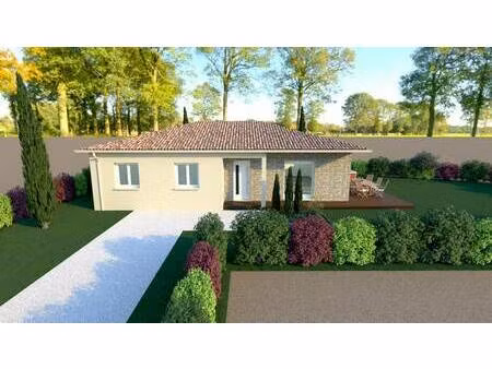 terrain avec maison neuve à vendre
