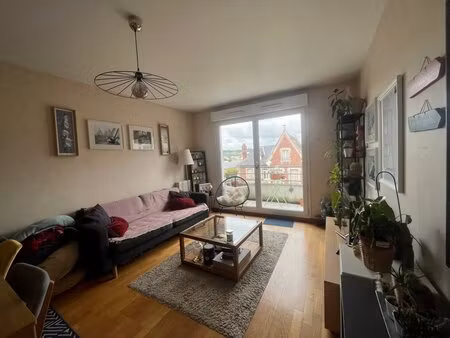 appartement f2 avec balcon et parking à rouen rive droite - résidence sécurisée