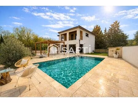 villa contemporaine avec piscine à villemoustaussou