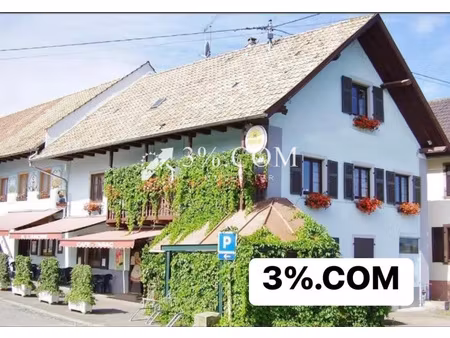 3%.com ensemble immobilier composé d'un restaurant et gites de 389m² à waltenheim sur zorn