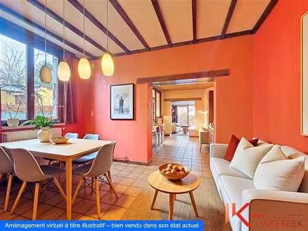 uccle – maison 3 façades avec jardin  à rénover