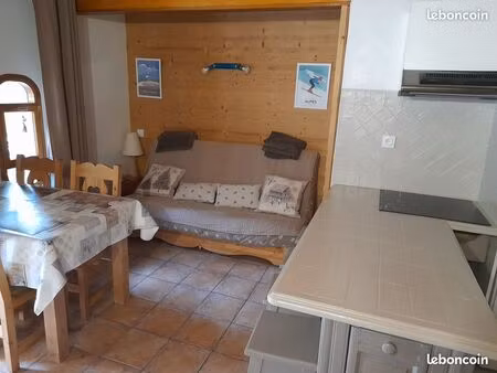 les orres 1650 studio 4/6 pers avec parking prive