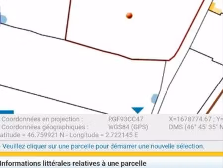 vente parcelle agricole
