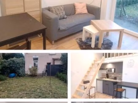 studio meublé avec jardin