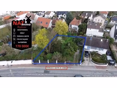 terrain 458 m² montfermeil
