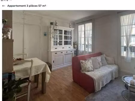 vente appartement 3 pièces à pont-l'évêque (14130) : à vendre 3 pièces / 57m² pont-l'évêqu