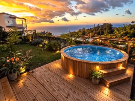 maison récente t5 vue mer – terrasses – terrain 211 m² sur ravine à malheur